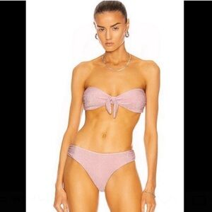 Glitter Baby Pink Katrine Bikini Top & Jules Bottom SET